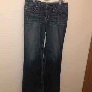 BIGSTAR Maddie Mid Rise Fit Blue Jeans 28 R Flare